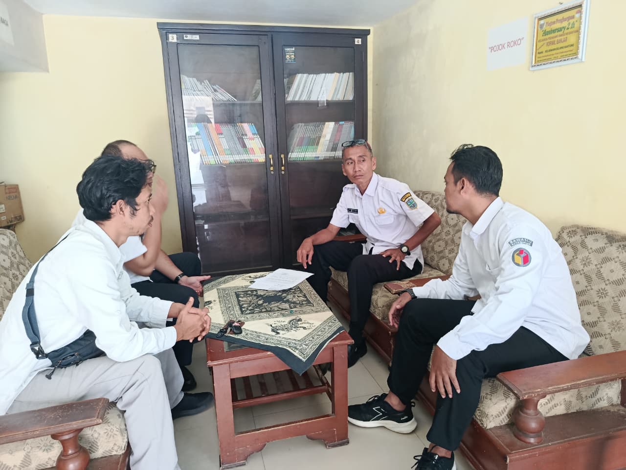 Bawaslu Kota Banjar Saat Koordinasi Dan Uji Petik Data Pemilih di Bojongkantong
