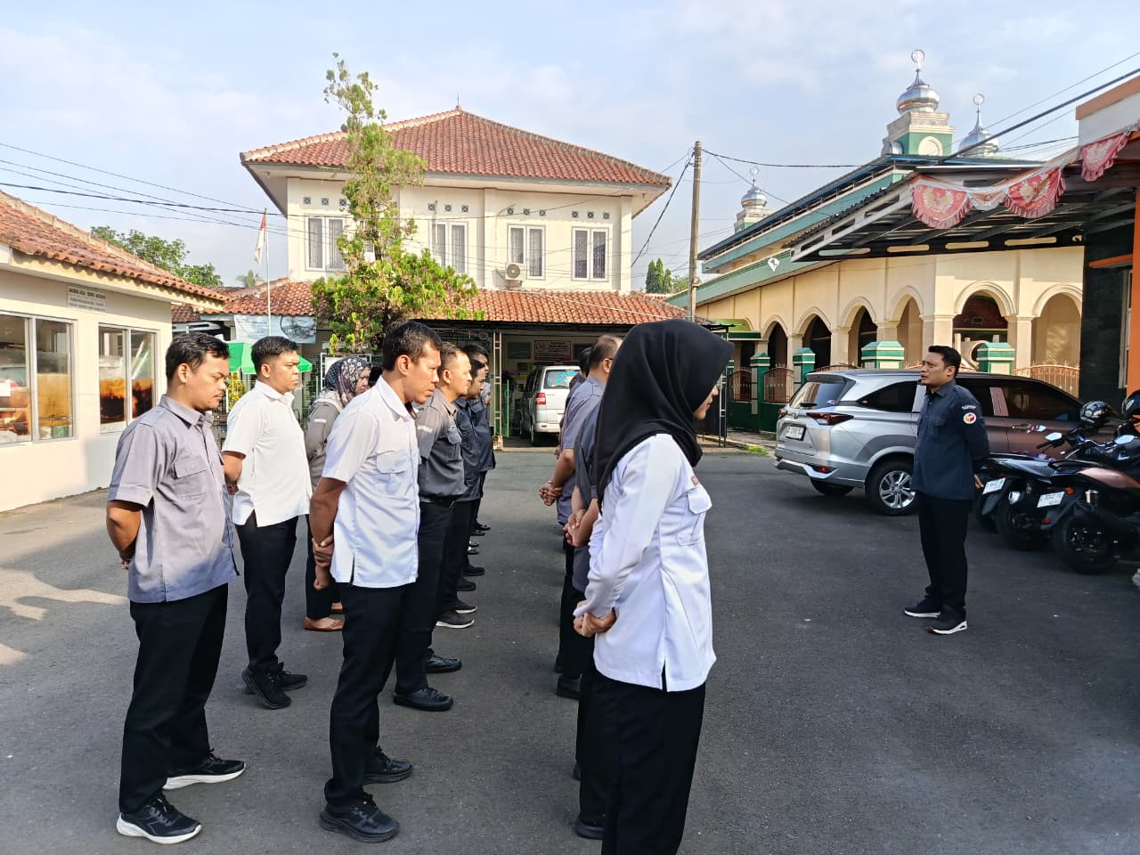 kordiv PP&PS solehan saat menyampaikan amanat dalam apel senin pagi (22/06/2026)