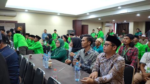 kordiv HP2HM Kota Banjar saat menghadiri undangan pembukaan Muscab PKB
