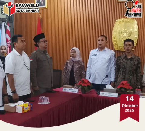 Ketua Bawaslu Kota Banjar menghadiri Forum Konsultasi Publik dan Rapat Koordinasi Penggantian Antar Waktu (PAW) yang diselenggarakan oleh KPU Kota Banjar.