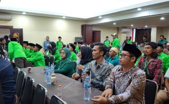 kordiv HP2HM Kota Banjar saat menghadiri undangan pembukaan Muscab PKB