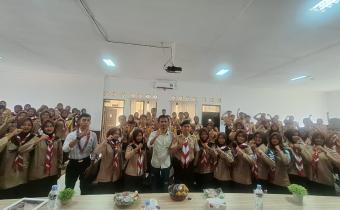 Kordiv HP2HM Bawaslu Kota Banjar saat Foto bersama peserta LDK DKC Kota Banjar